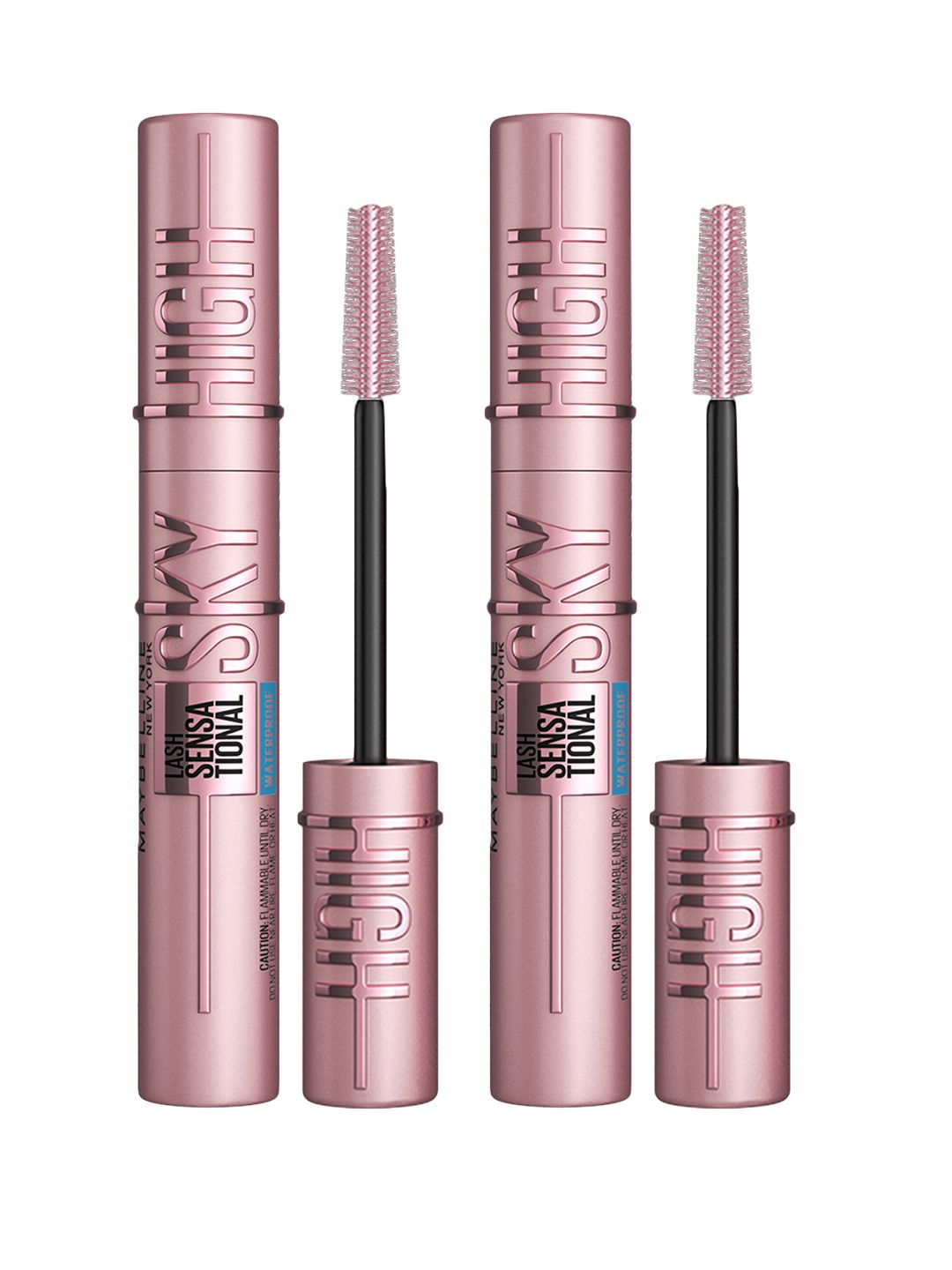 Maybelline New York 2Pcs Lash Sensational Sky High Waterproof Mascara 6ml each- Very Black-image-19