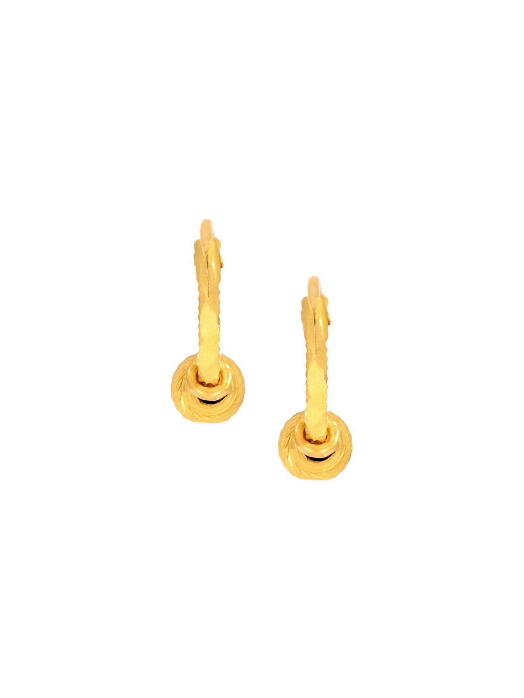 BHIMA 916 BIS Hallmark 22K Gold Hoop Earrings-picture-19