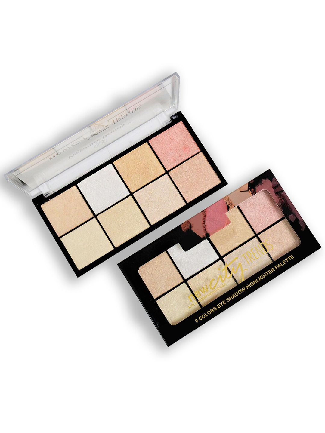 Adbeni New City Trends 8 Color Eyeshadow & Highlighter Palette - 22g-image-26