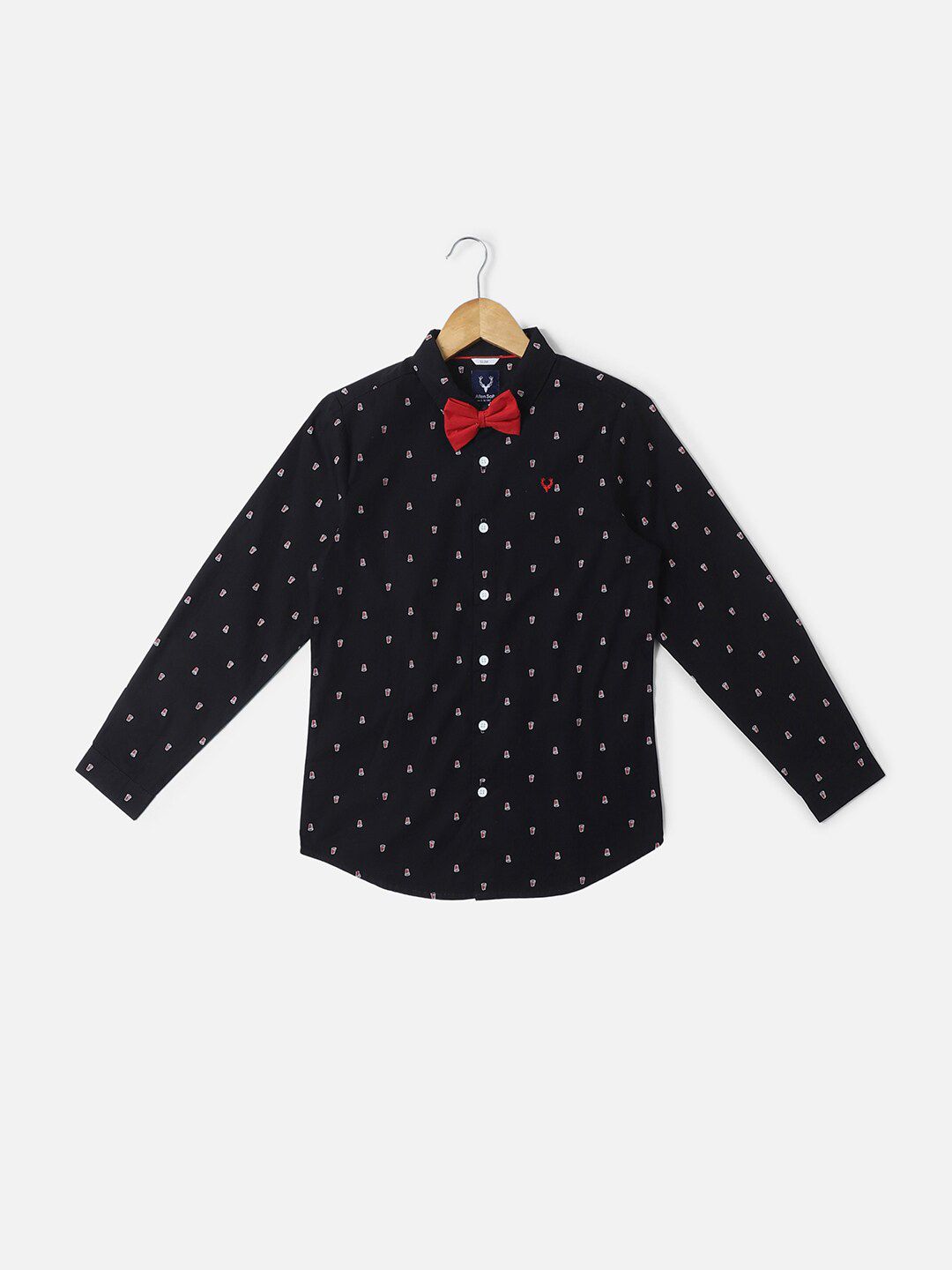 Allen Solly Junior Boys Slim Fit Printed Cotton Party Shirt-picture-10