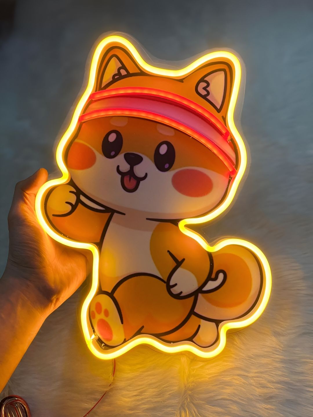 the party planet Yellow Kitty LED Neon Light-image-7