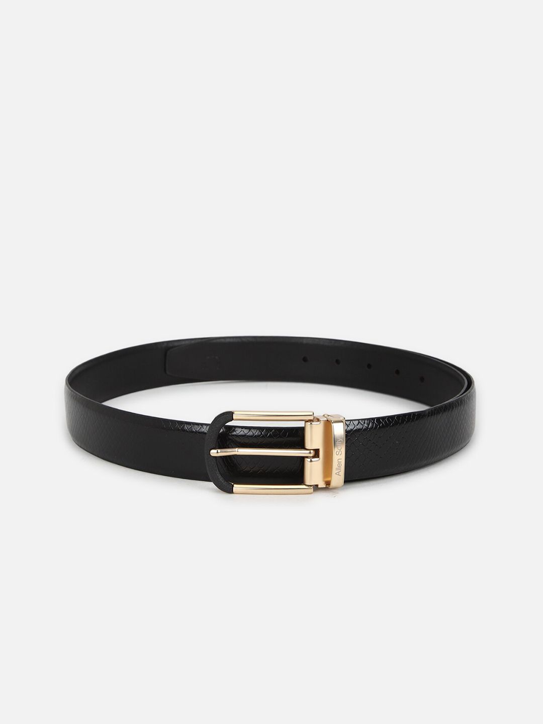 Allen Solly Men Textured Genuine Leather Formal Belt-picture-38