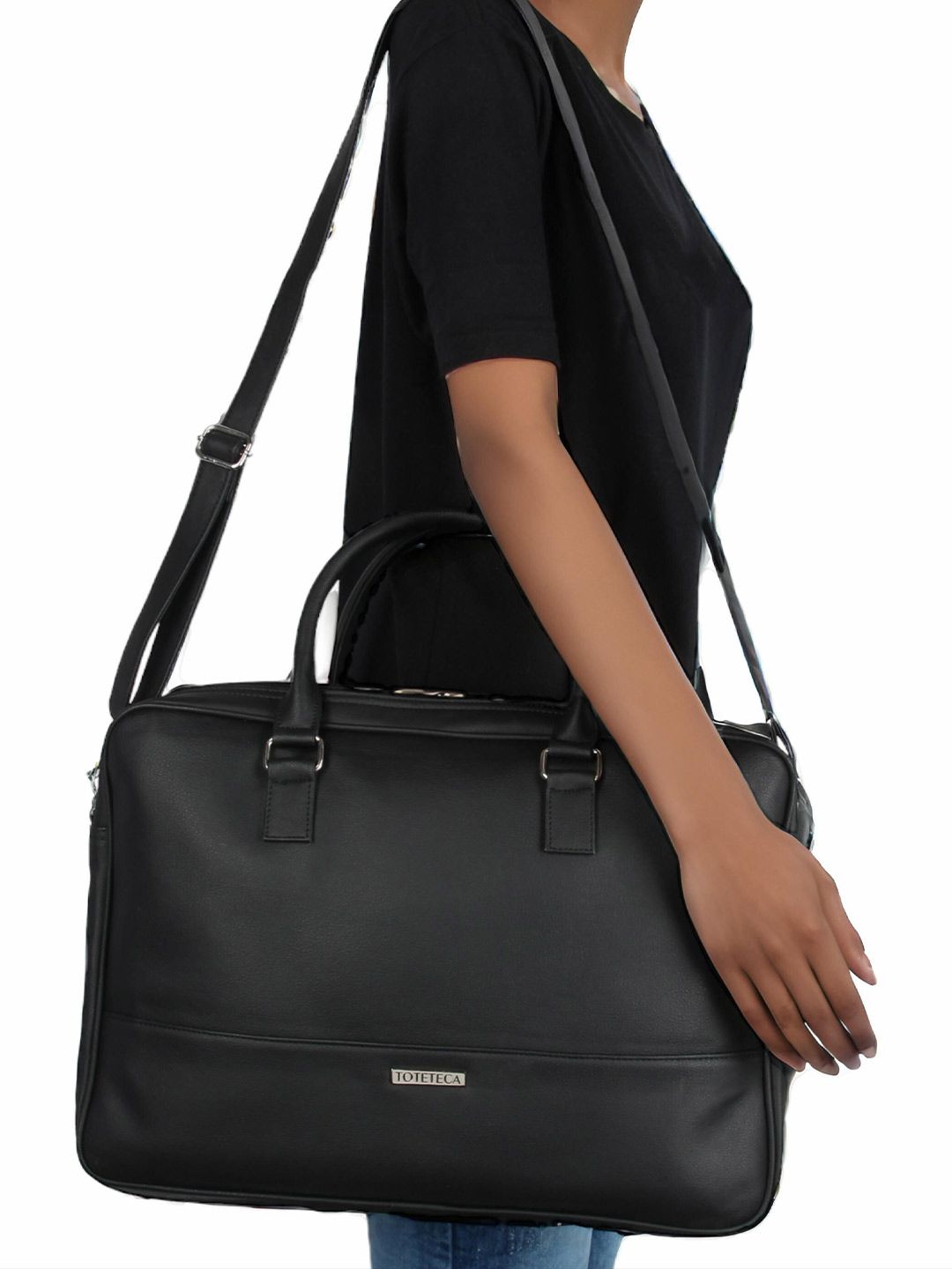 Toteteca Unisex Textured Laptop Bag-picture-41