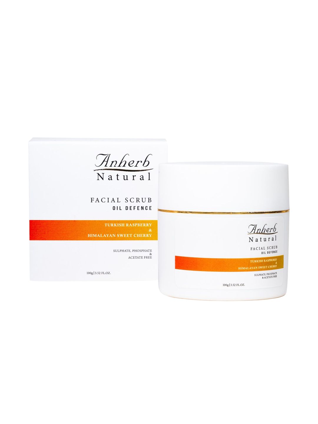 Anherb Natural Oil Defence Facial Scrub With Turkish Raspberry & Sweet Cherry - 100g-image-16