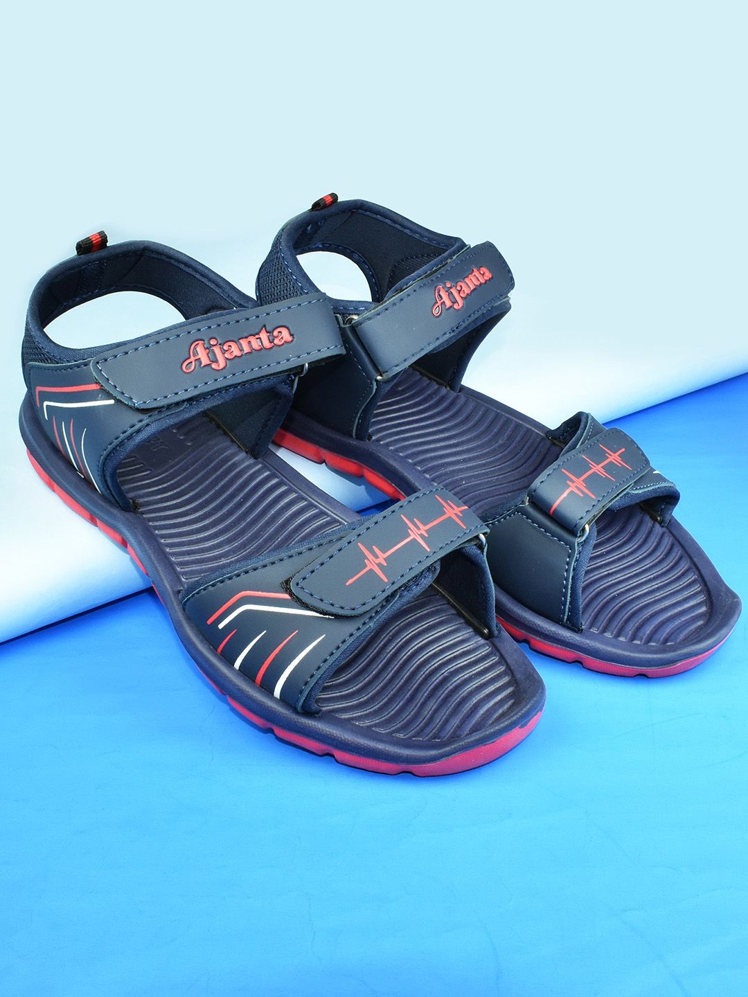 Ajanta Men Patterned Eva Outsole Sports Sandal-image-8