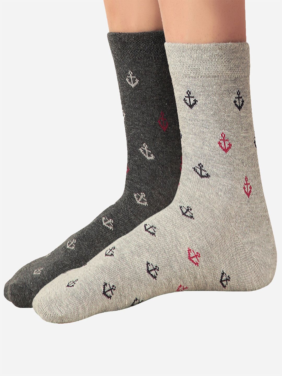 Bodycare Men Pack Of 2 Patterned Cotton Calf Length Socks-picture-19