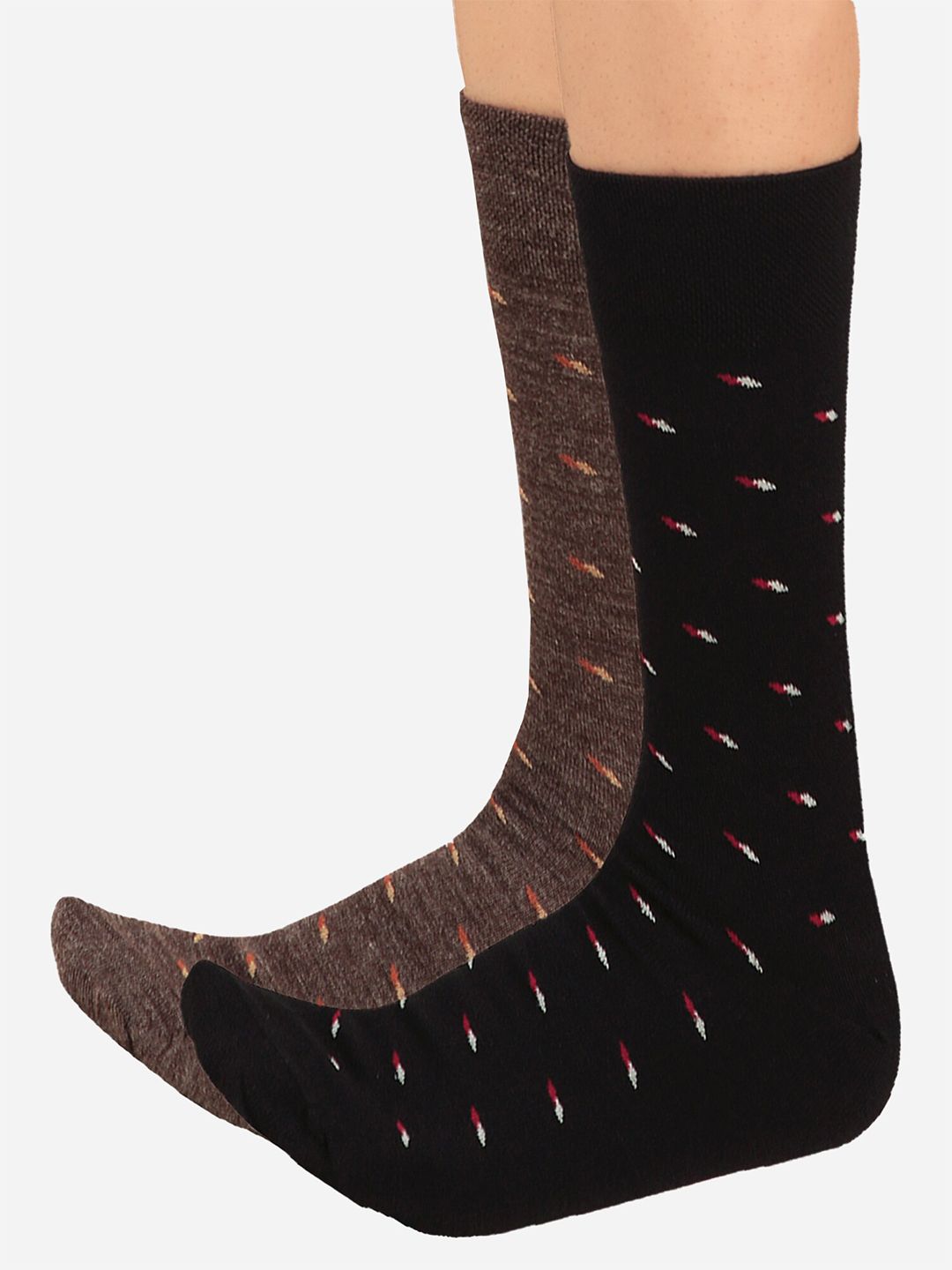 Bodycare Men Pack Of 2 Patterned Anti Bacterial Calf Length Socks-picture-29