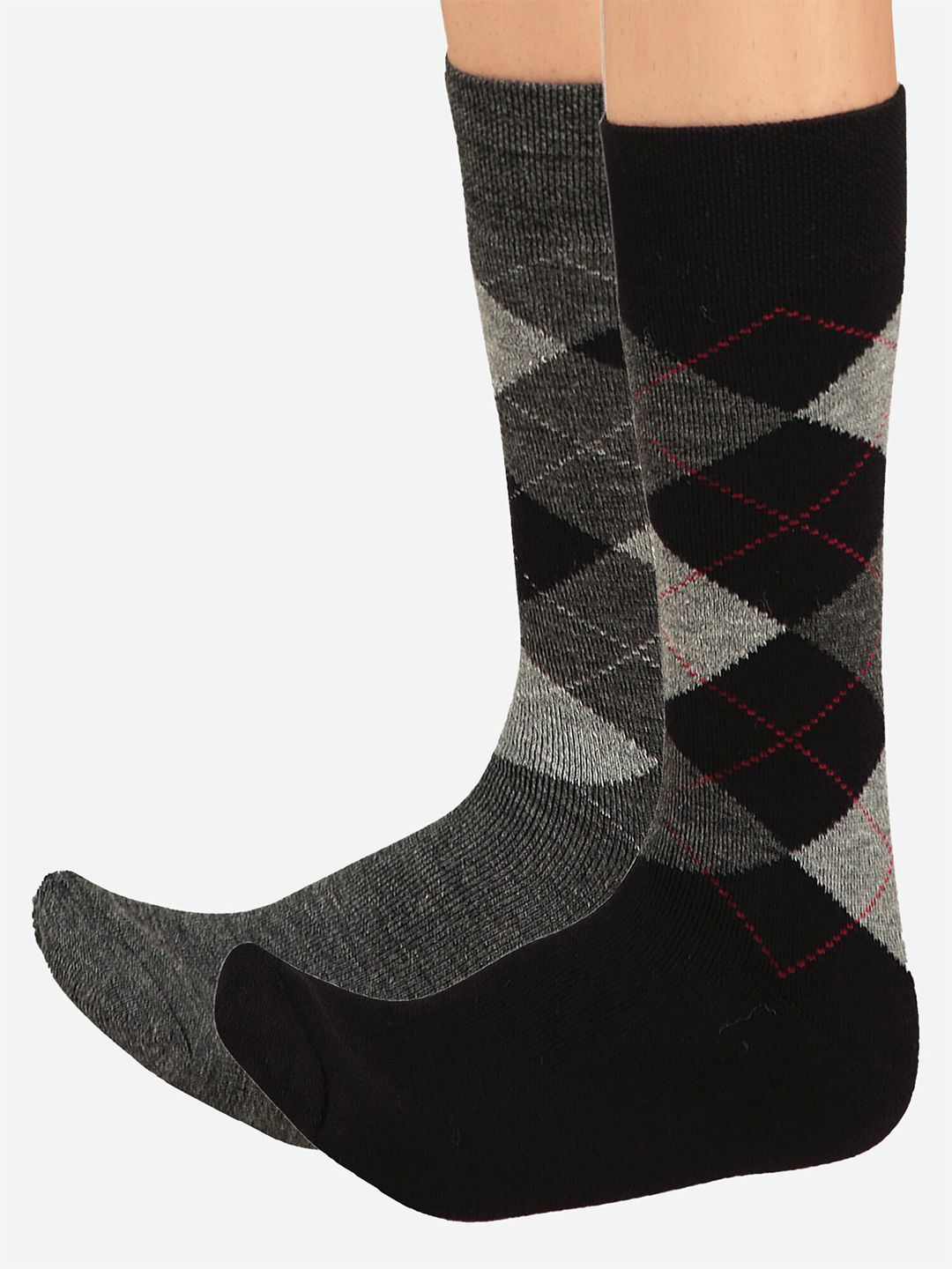 Bodycare Men Pack Of 2 Patterned Cotton Calf Length Socks-picture-20