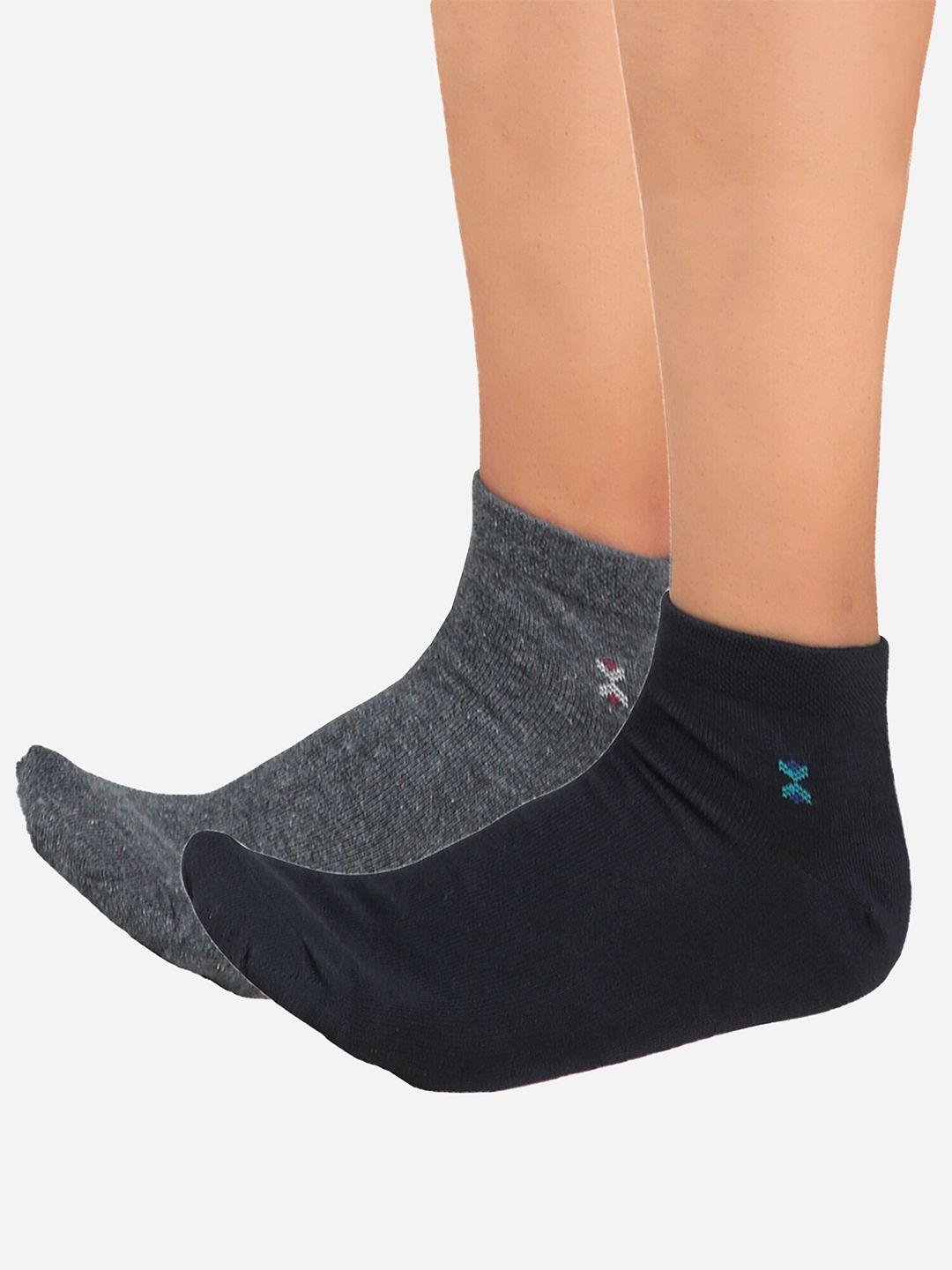 Bodycare Pack Of 2 Anti Bacterial Cotton Ankle Length Socks-picture-17