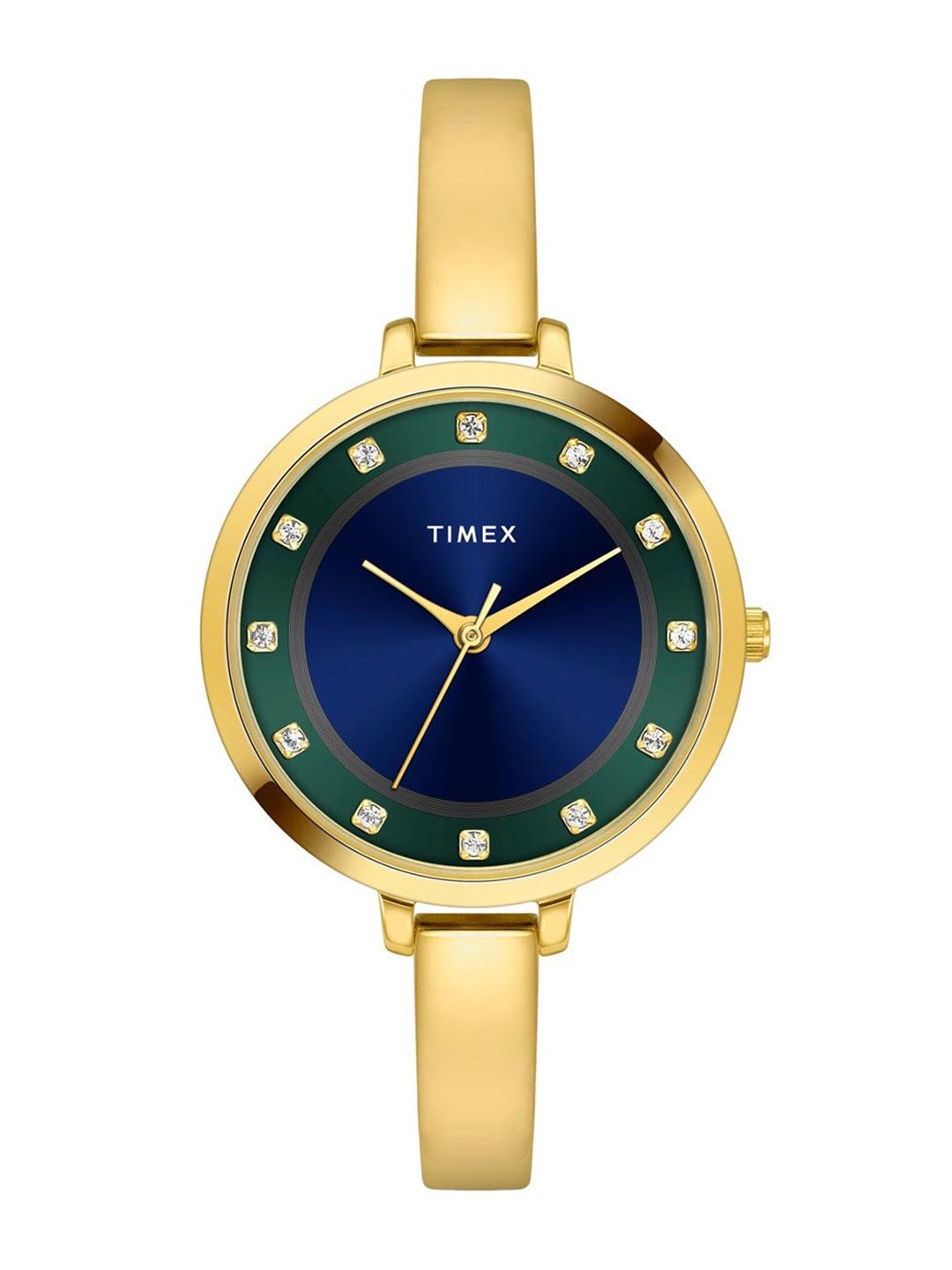 Timex Women Brass Embellished Dial & Bracelet Style Straps Analogue Watch TWEL12827-EX-picture-16