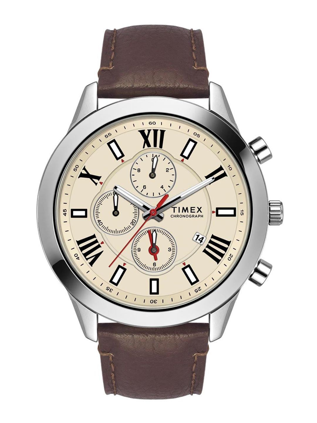 Timex Men Brass Dial & Leather Straps Analogue Chronograph Watch TWEG18510-EX-picture-19