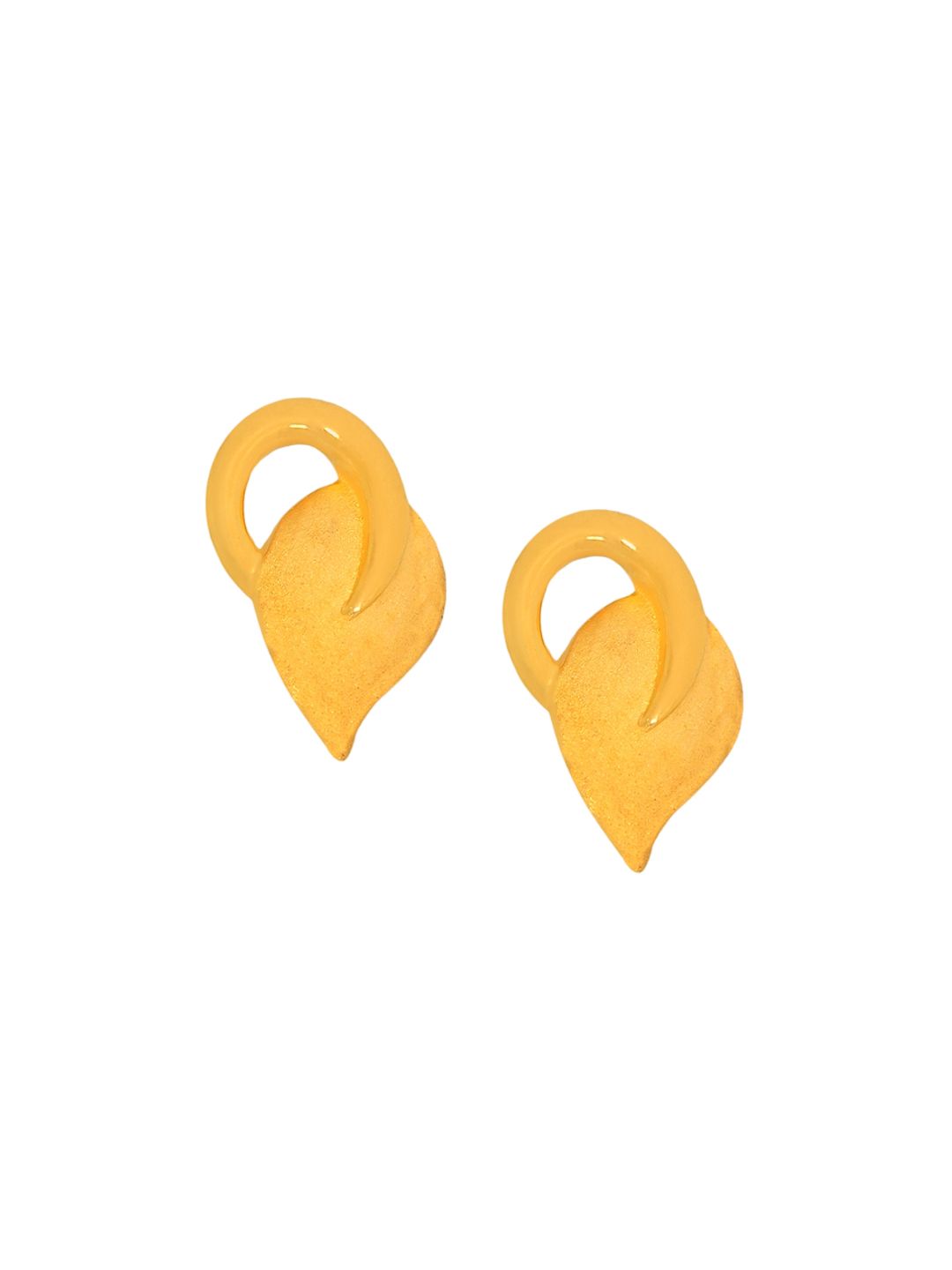 BHIMA 22K BIS Hallmark (916) Yellow Gold Crafted Stud Earrings-image-3