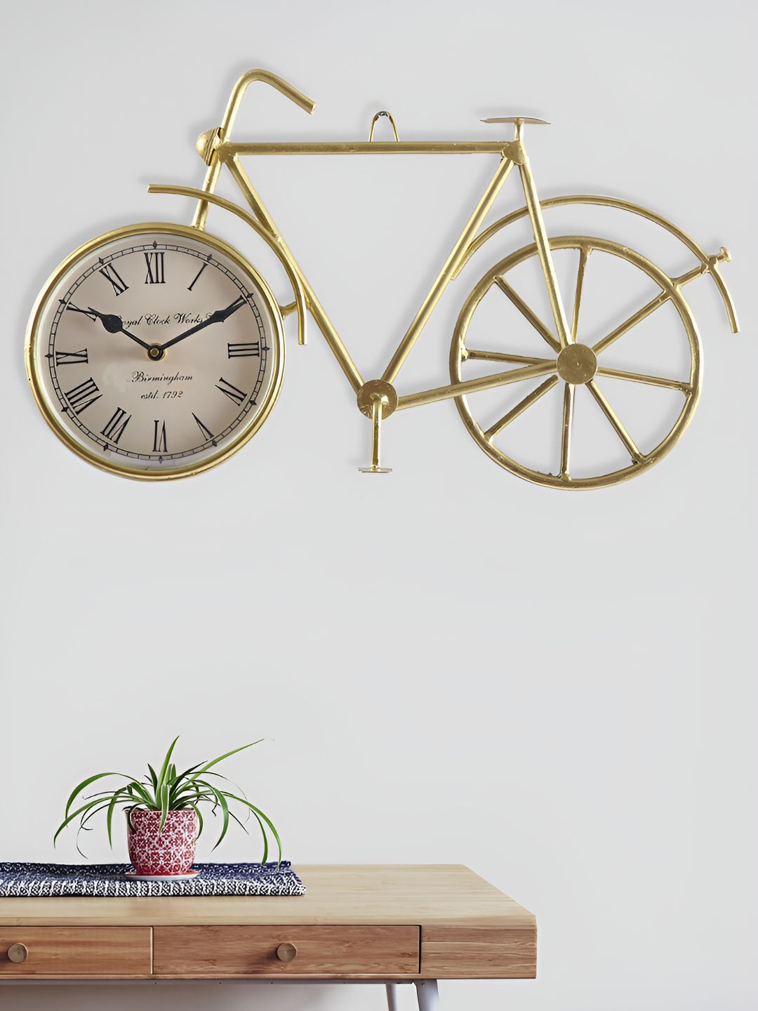Aura Copper-Toned Analogue Contemporary Wall Clock-image-44