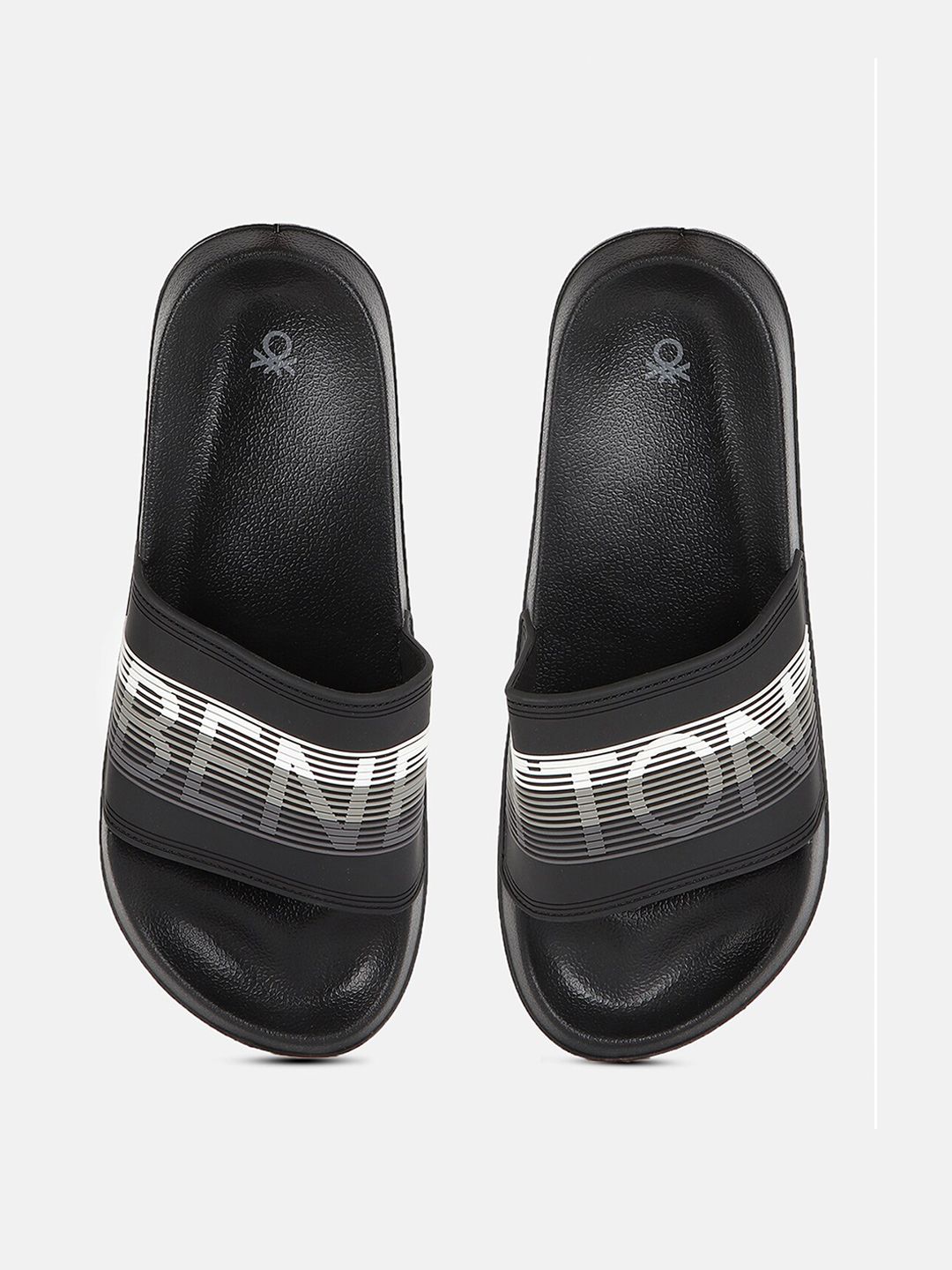 United Colors of Benetton Men Textured Sliders-picture-19