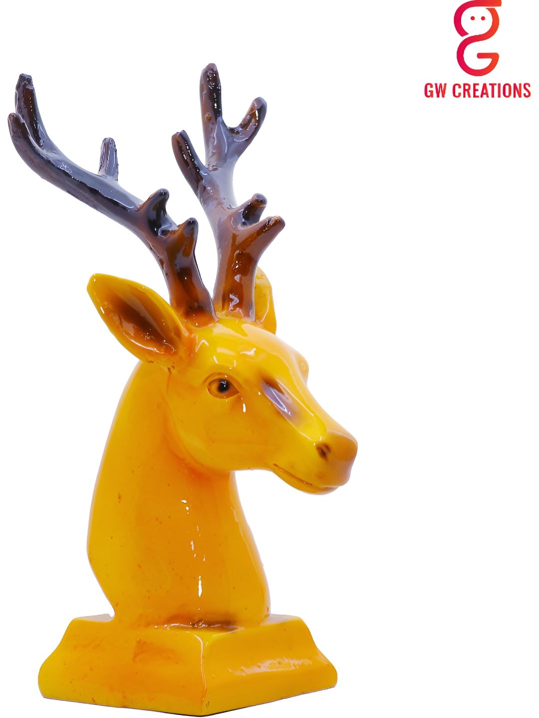 GW CREATIONS Yellow Figurine Showpiece-picture-18
