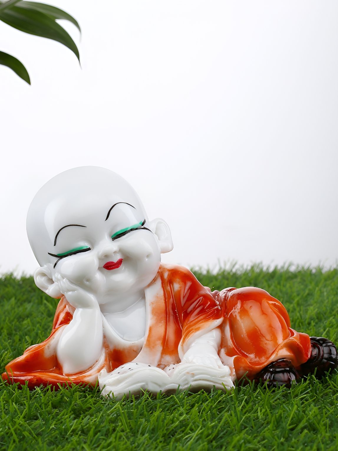 GW CREATIONS Orange & White Fengshui Figurine Showpiece-picture-17