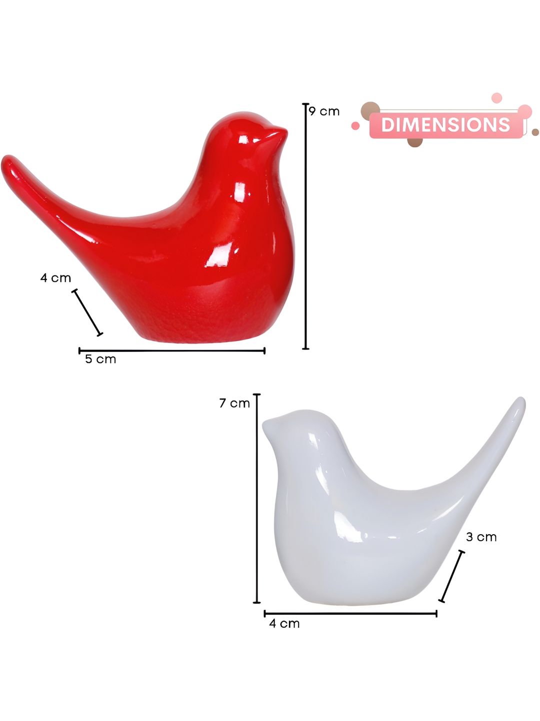 GW CREATIONS Red & White Figurine Decorative Showpiece-picture-13