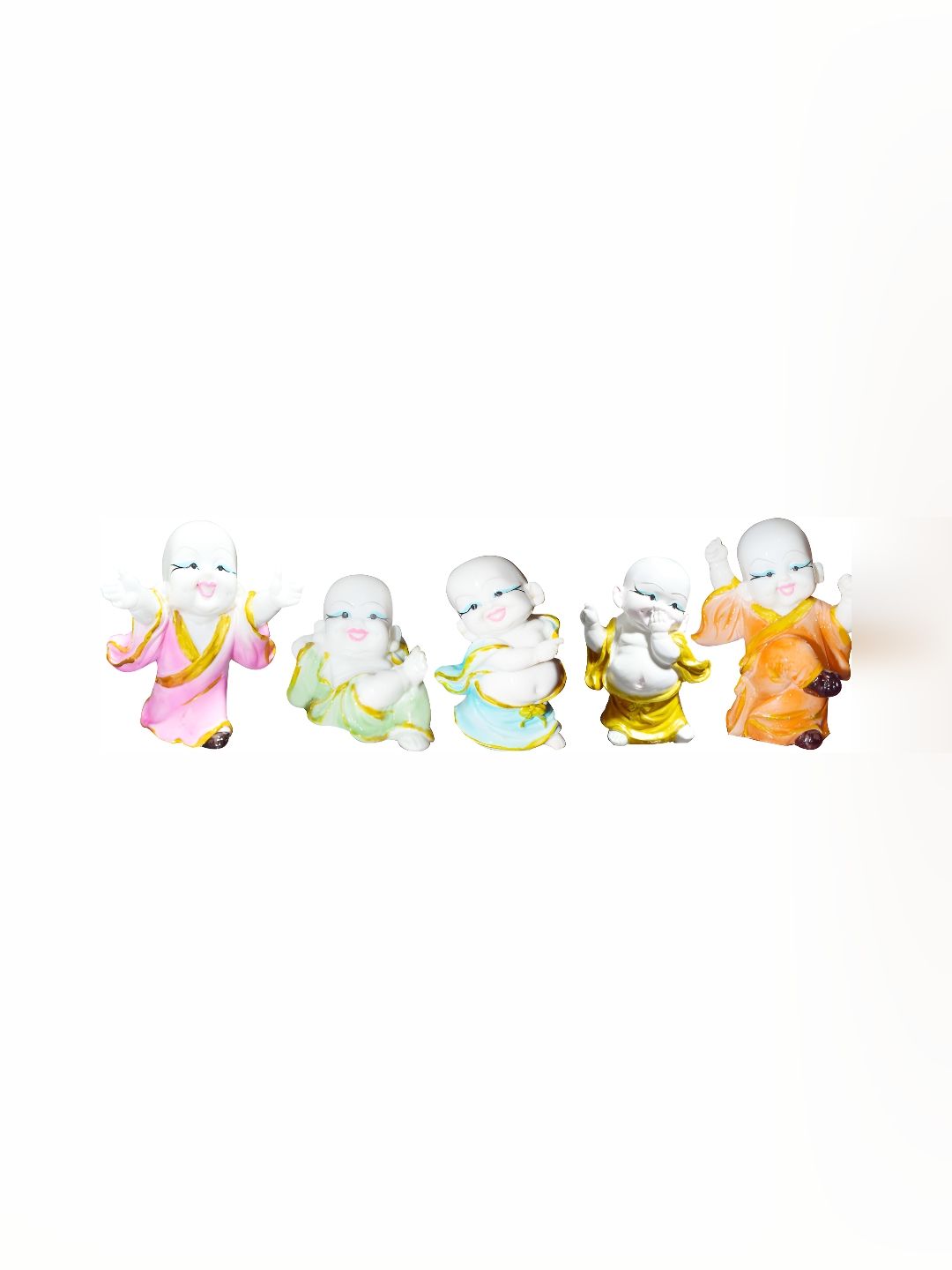 GW CREATIONS White & Pink 4 Pieces Fengshui Idol Showpieces-picture-40