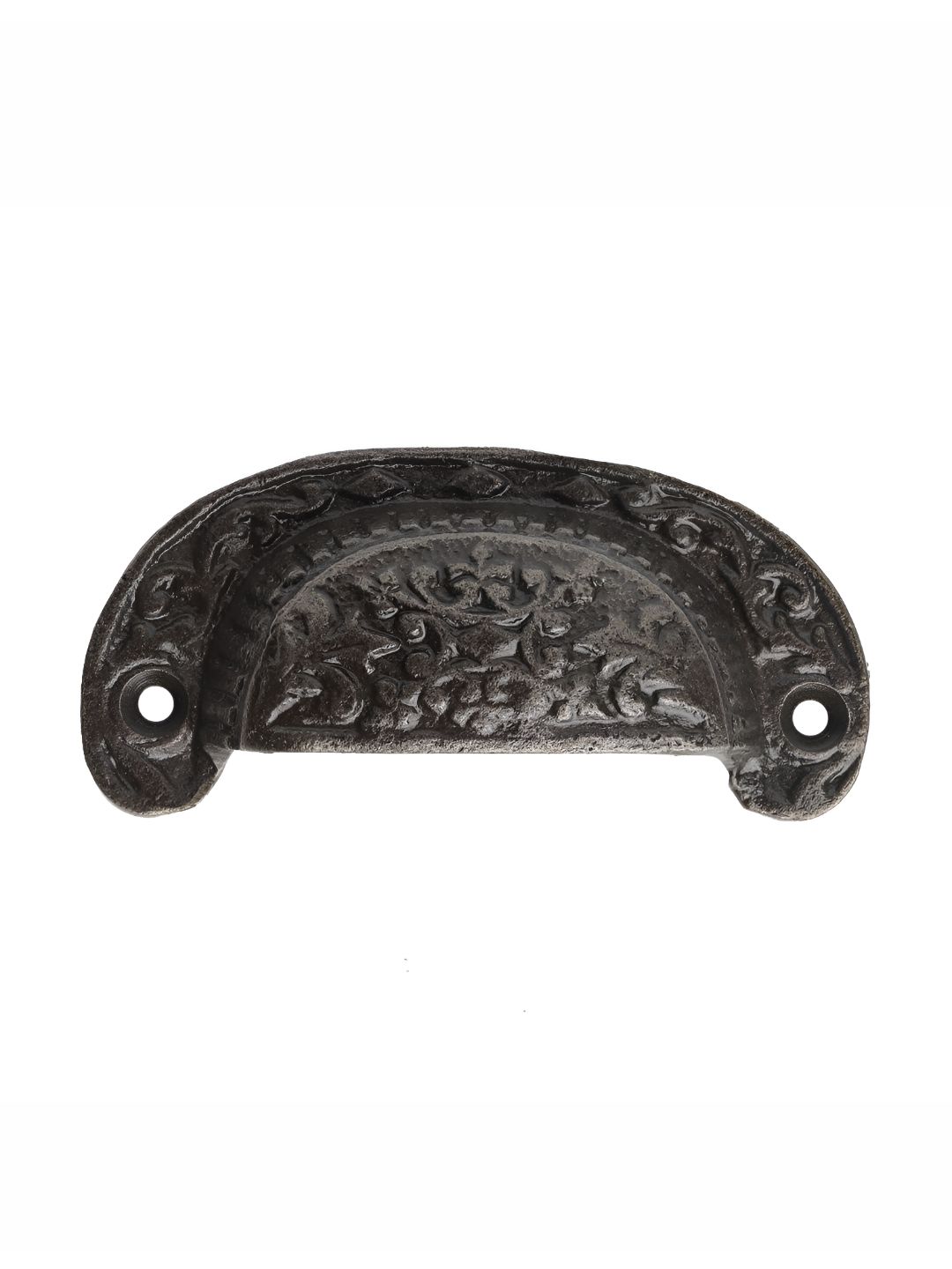 Indianshelf Black Iron Floral D Pull Door Handle-image-42