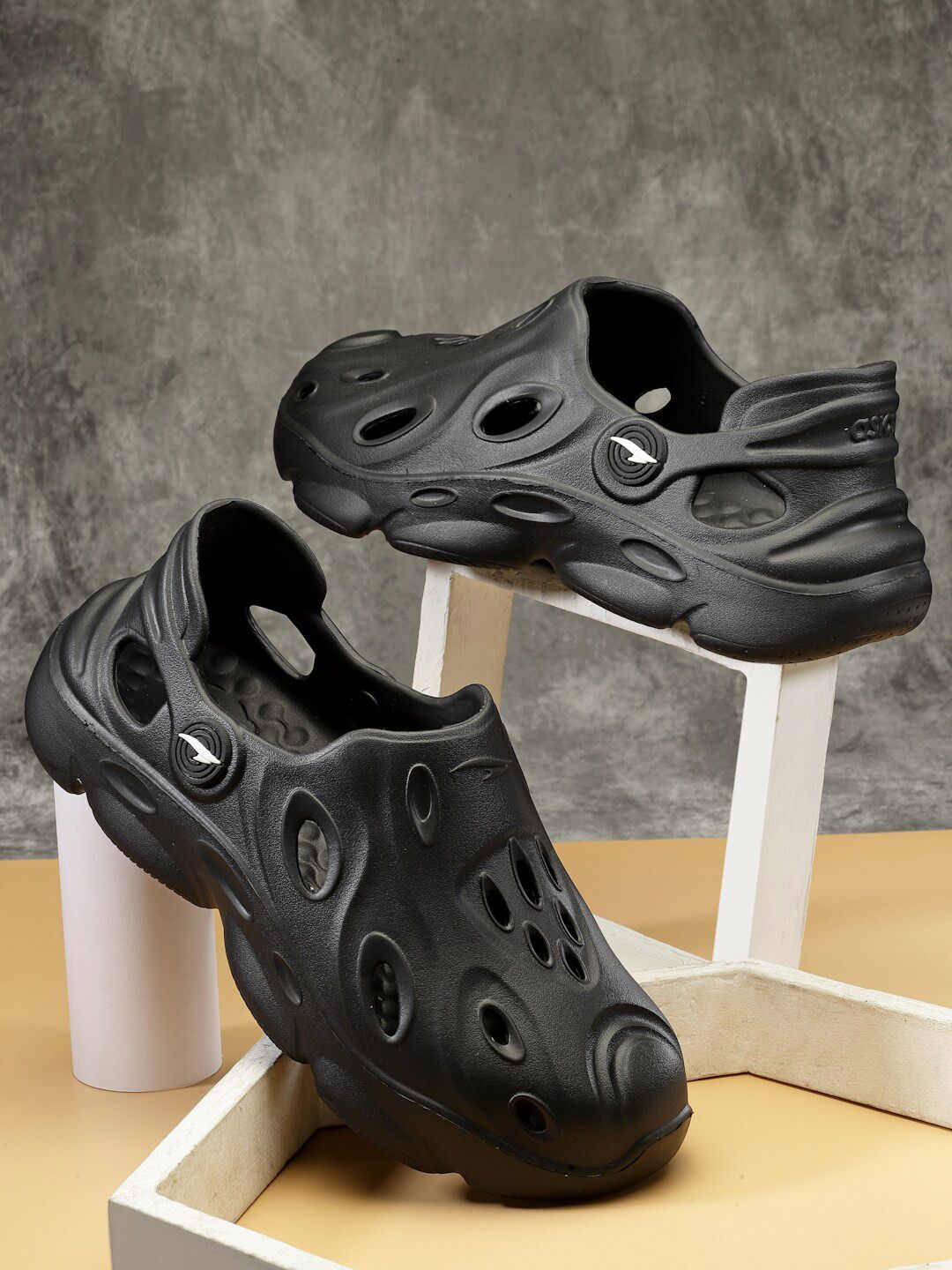 ASIAN Men Self Design Clogs-picture-10