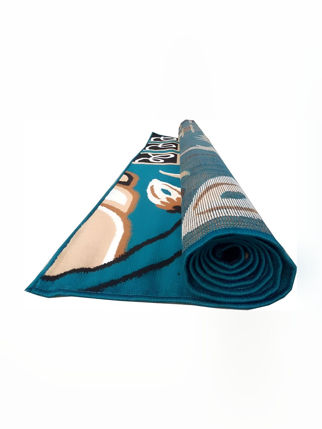 SANA CARPET Blue Floral Anti-Skid Carpet-image-12