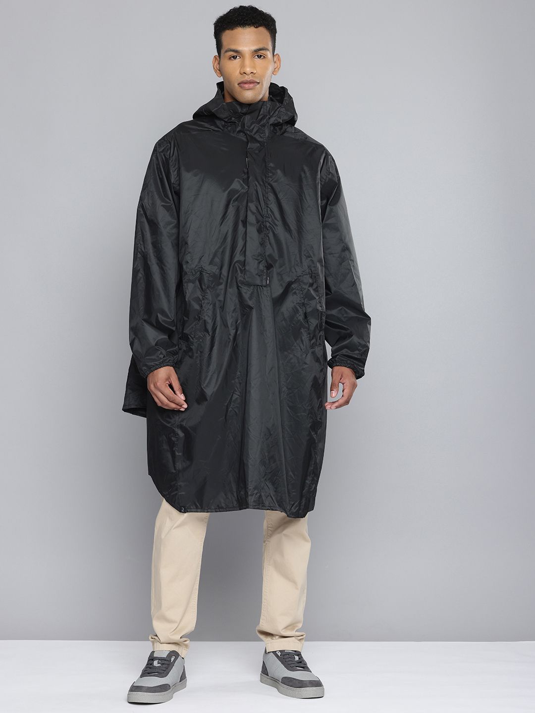 FORCLAZ By Decathlon Hooded Hiking Longline Rain Jacket-image-10