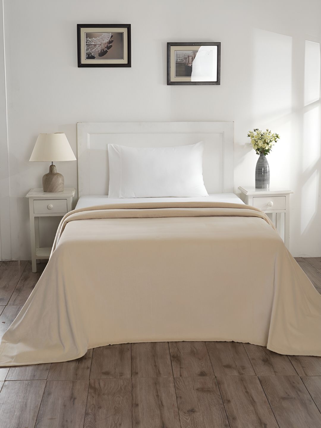 MASPAR Colorart Caroline Beige Single Bed Covers-image-14