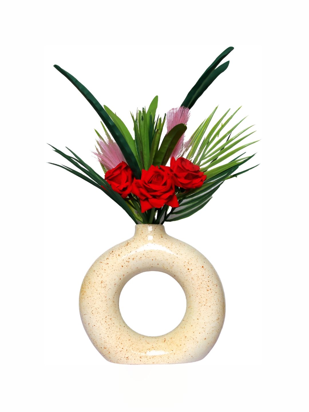 GW CREATIONS Yellow & Red Printed Curio Showpiece-picture-27