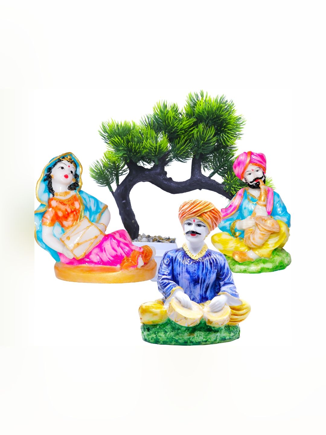 GW CREATIONS White & Blue Small Figurine Showpiece-picture-14