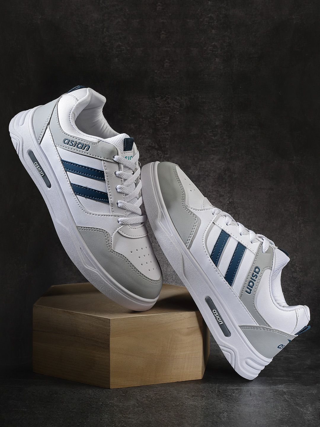 ASIAN Men Colourblocked Sneakers-picture-28