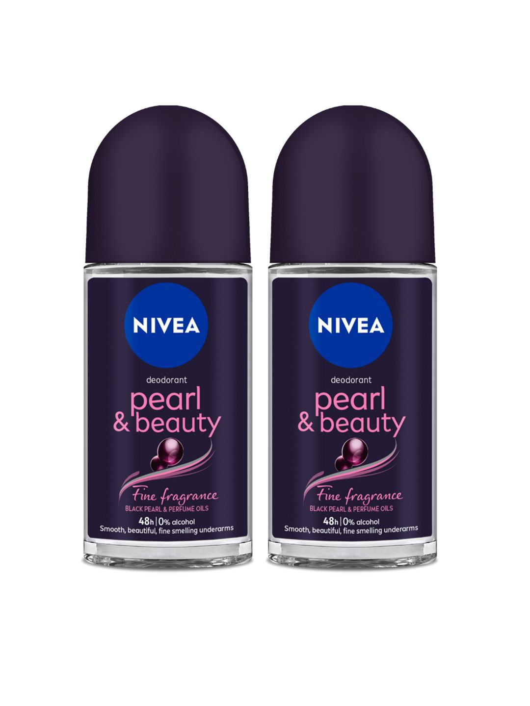 Nivea Women Set of 2 Pearl & Beauty Fine Fragrance Deodorant Roll-On - 50ml each-picture-28