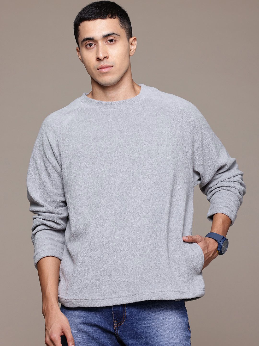 The Roadster Lifestyle Co. Fleece Raglan Sleeves Sweatshirt-picture-56