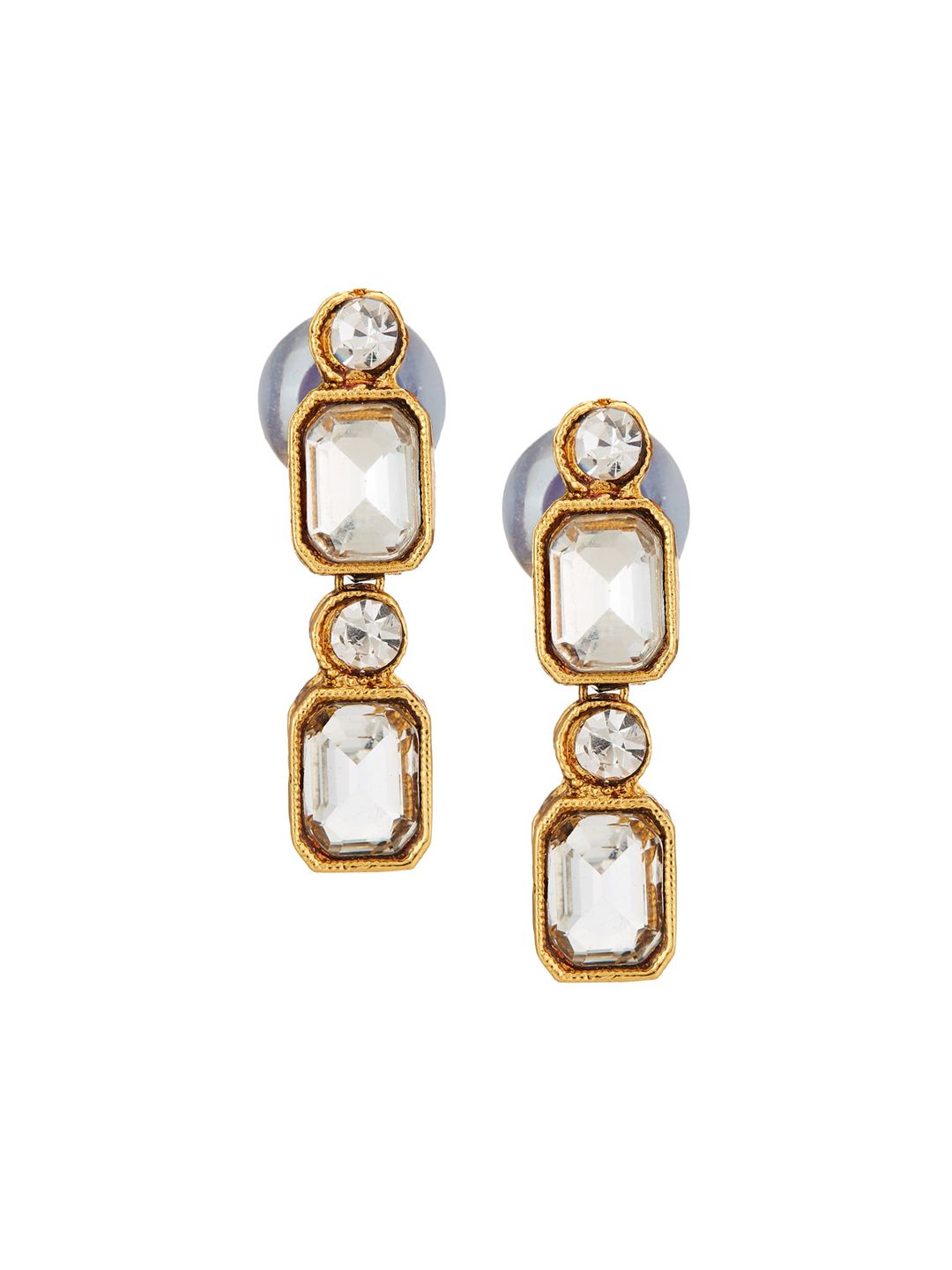 ATIBELLE Gold-Plated Stones-Studded Jewellery Set