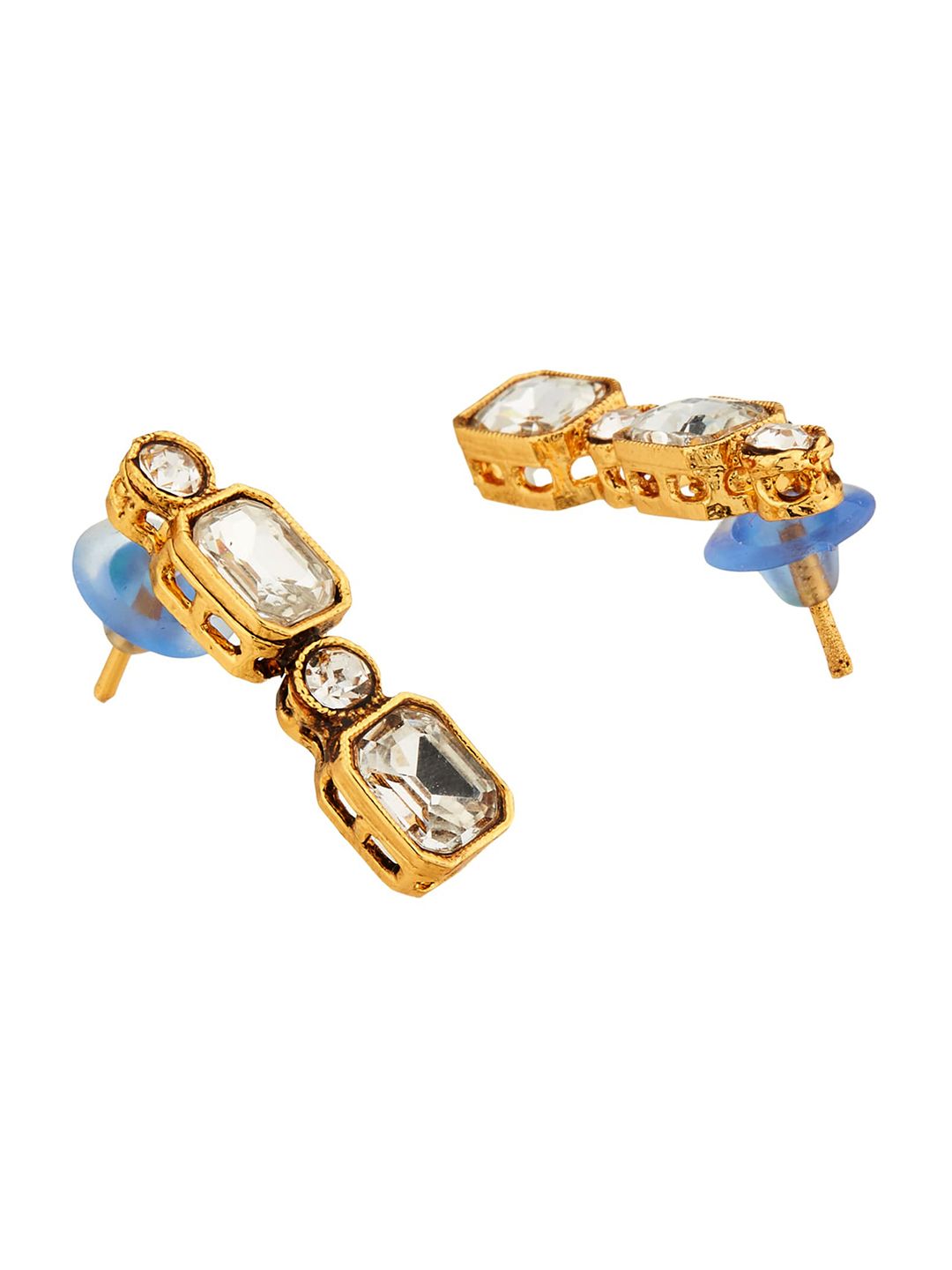 ATIBELLE Gold-Plated Stones-Studded Jewellery Set