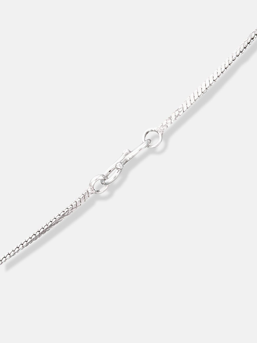 ATIBELLE Silver-Plated CZ Studded Pendants with Chain