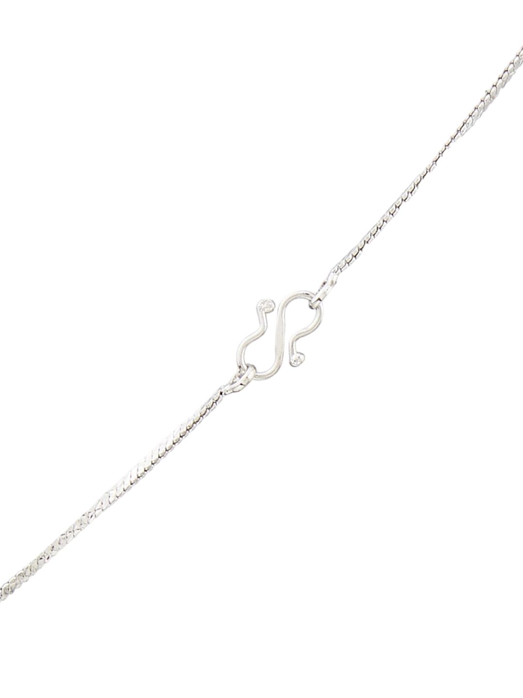 ATIBELLE Silver-Plated CZ Studded Pendants With Chain