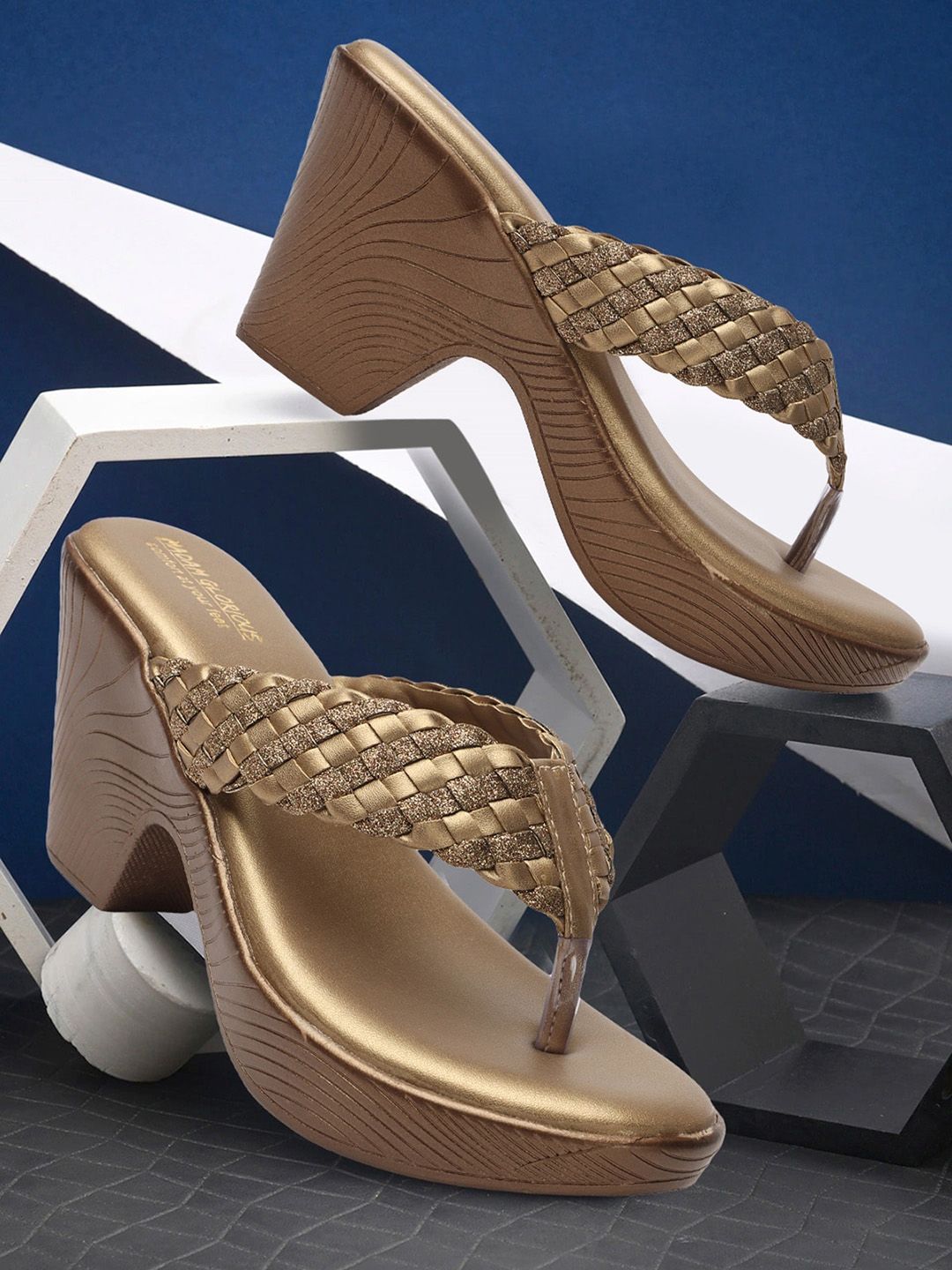 madam glorious Embellished Block Pumps-image-13