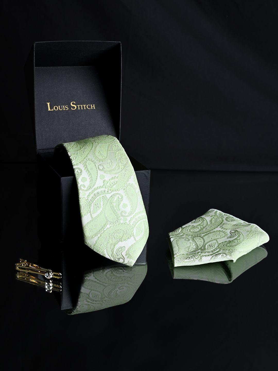 LOUIS STITCH Men Neck Tie Silk Accessory Gift Set-picture-38