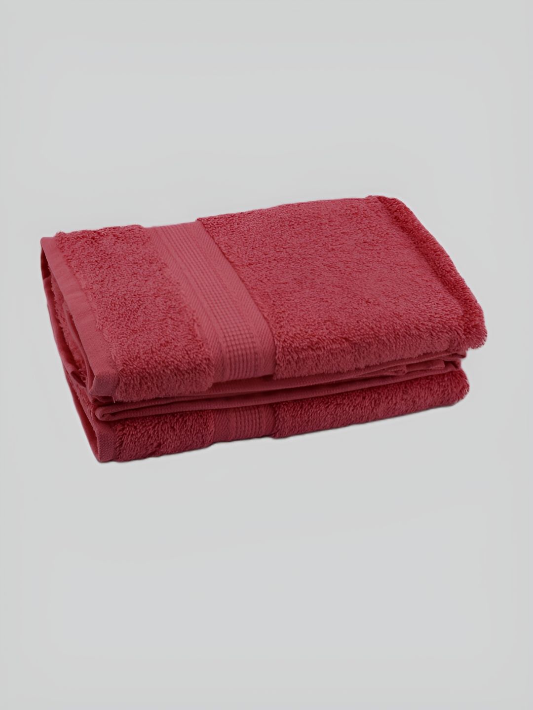 BOMBAY DYEING Santino Rose Pink 2 Pieces 550 GSM Pure Cotton Hand Towels-picture-57