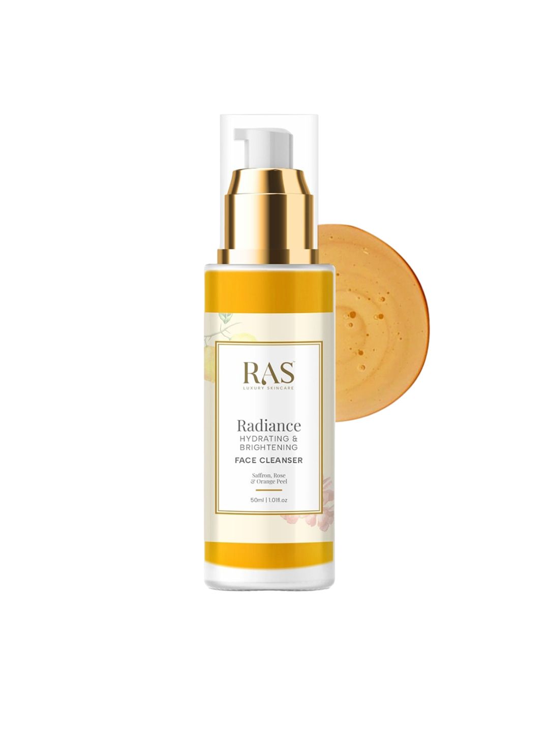 RAS LUXURY OILS Radiance Hydrating & Brightening Face Cleanser with Saffron & Rose - 50 ml-image-0