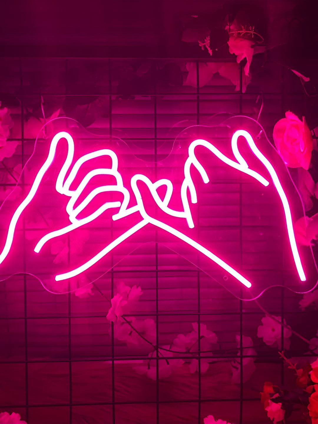 the party planet Pink Hands Shaped LED Neon Lights-picture-44