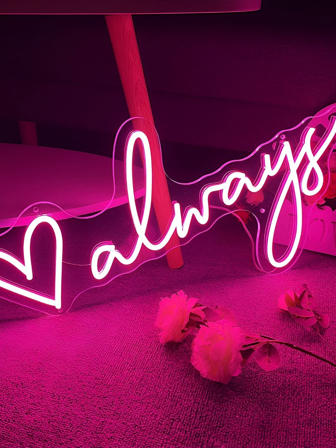 the party planet Pink Love Always Shaped LED Neon Lights-picture-19