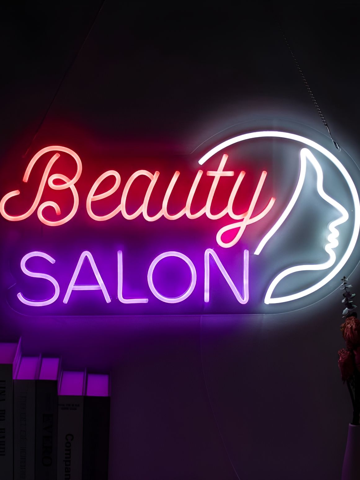 the party planet Pink & Purple Beauty Salon Shaped LED Neon Lights-picture-53