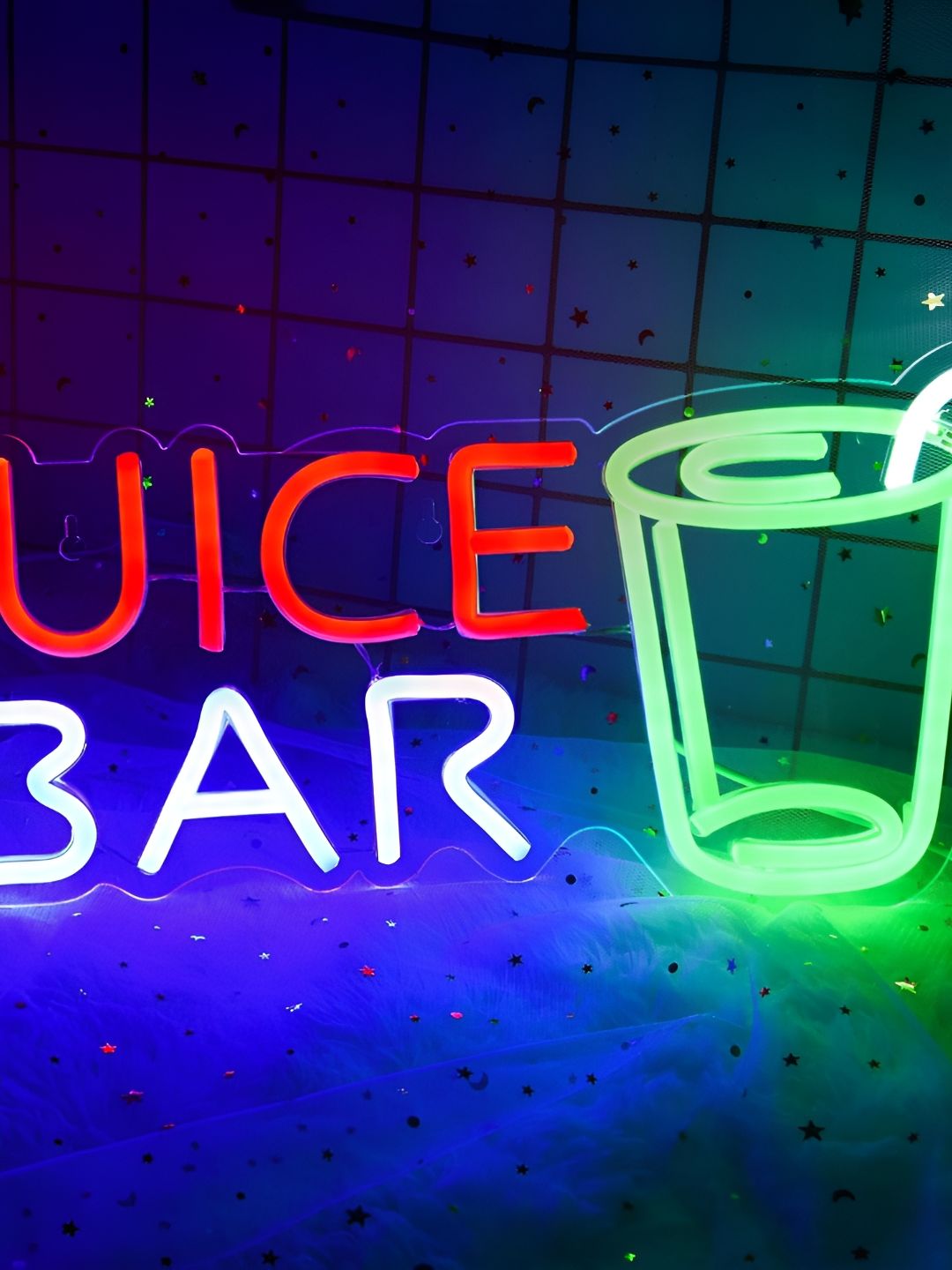 the party planet Red & Green Juice Bar Shaped LED Neon Lights-picture-32