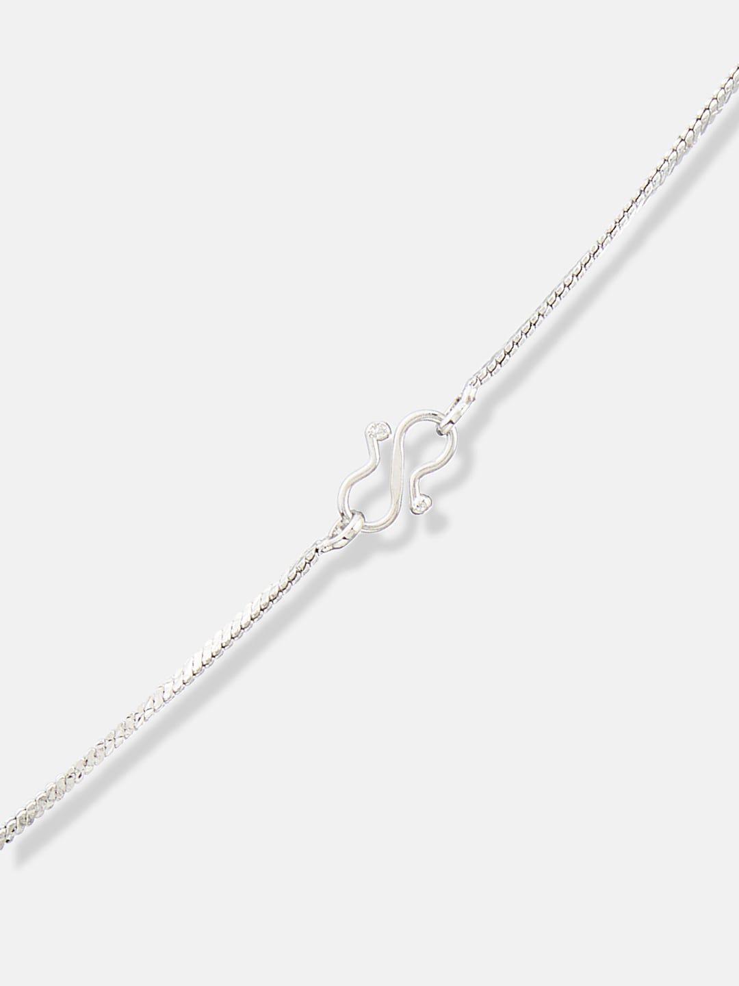 ATIBELLE Silver Plated Cubic Zirconia Stone Studded Jewellery Set
