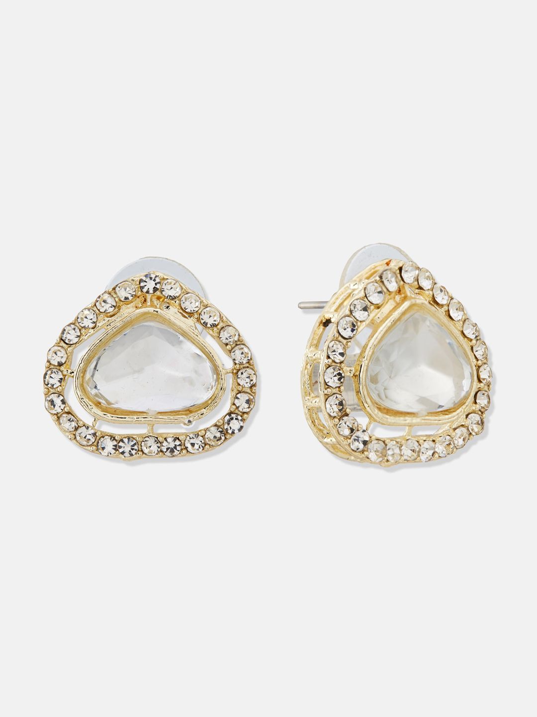 ATIBELLE Gold-Plated Kundan-Studded & Beaded Necklace & Earrings