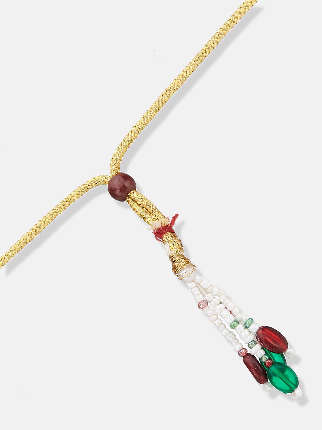 ATIBELLE Gold Plated Kundan Stone Studded & Beaded Jewellery Set
