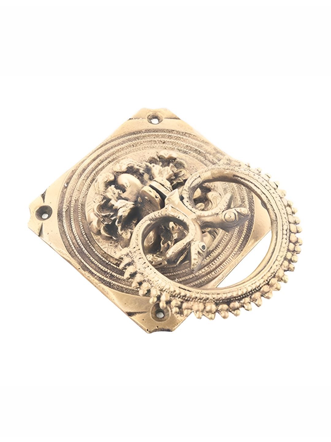 Indianshelf Beige Ornate Ring Door Knocker-picture-6