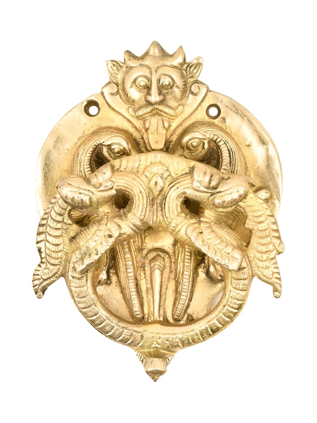 Indianshelf Beige Peacock Statues On The Knocker Ring-picture-18