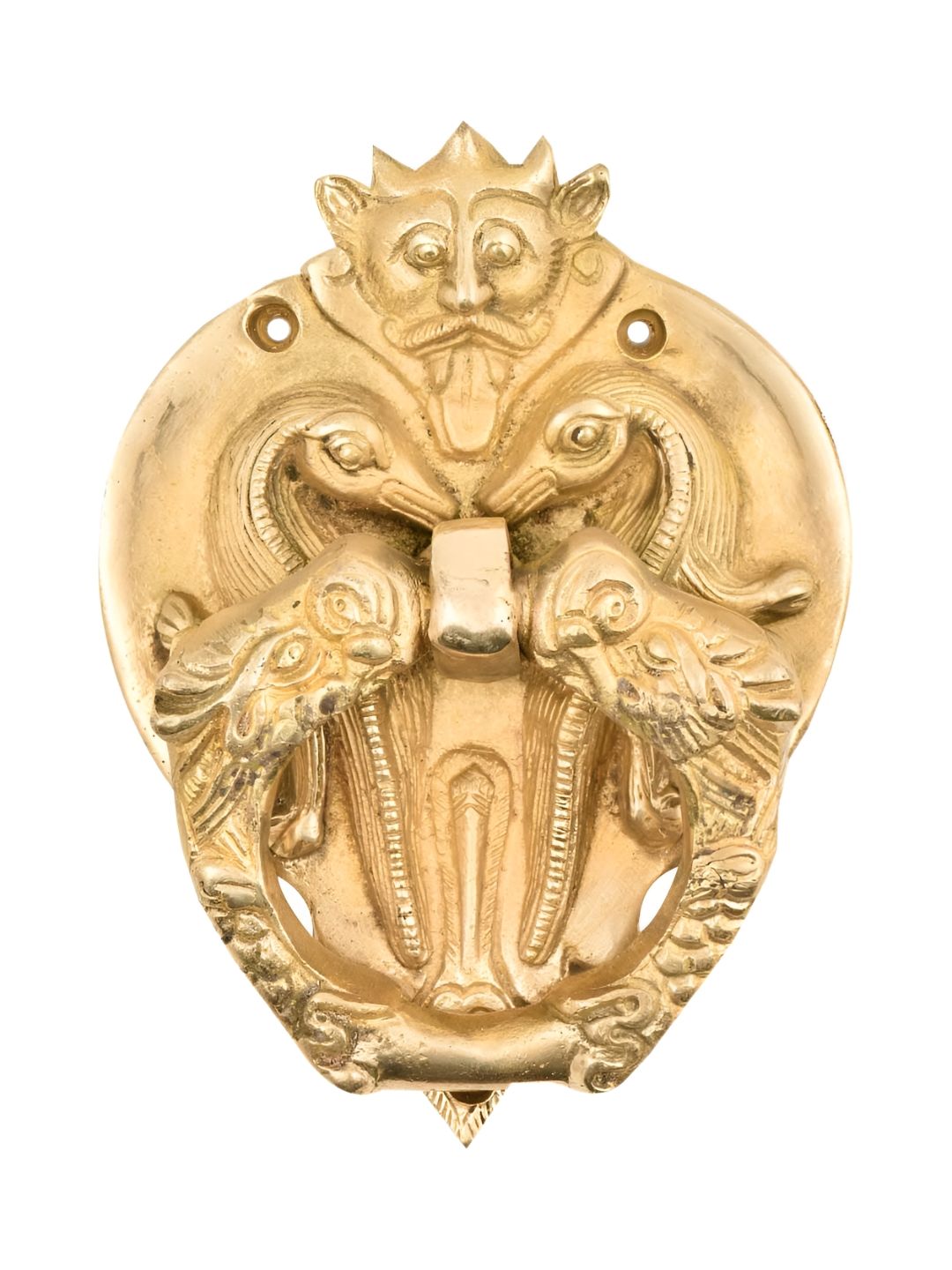 Indianshelf Beige Demon Birds Devil Door Knocker-picture-56